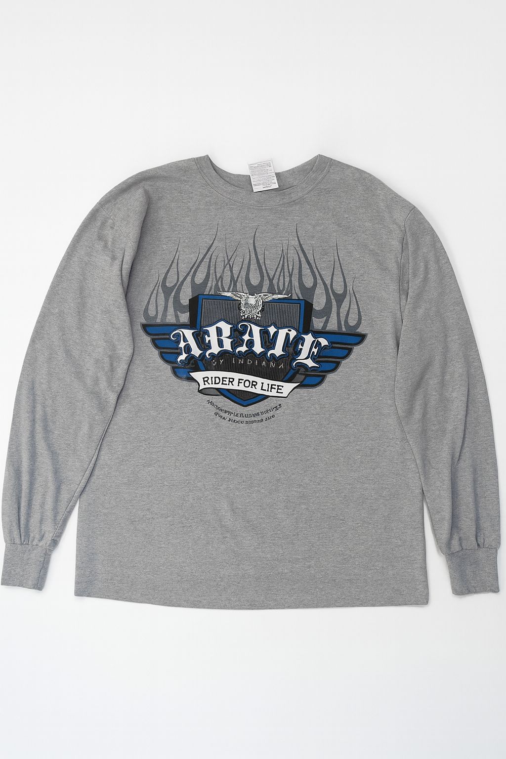 Vintage 2000s ABATE of Indiana Rider For Life Long Sleeve – L