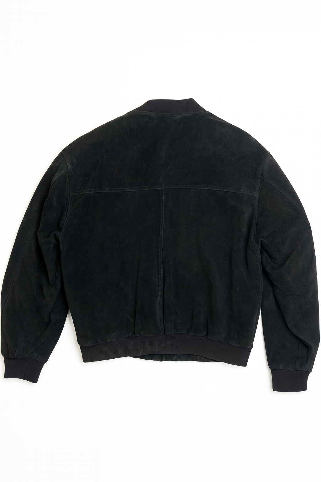 Vintage 90s Suede Bomber Jacket USA Leather –  Size L