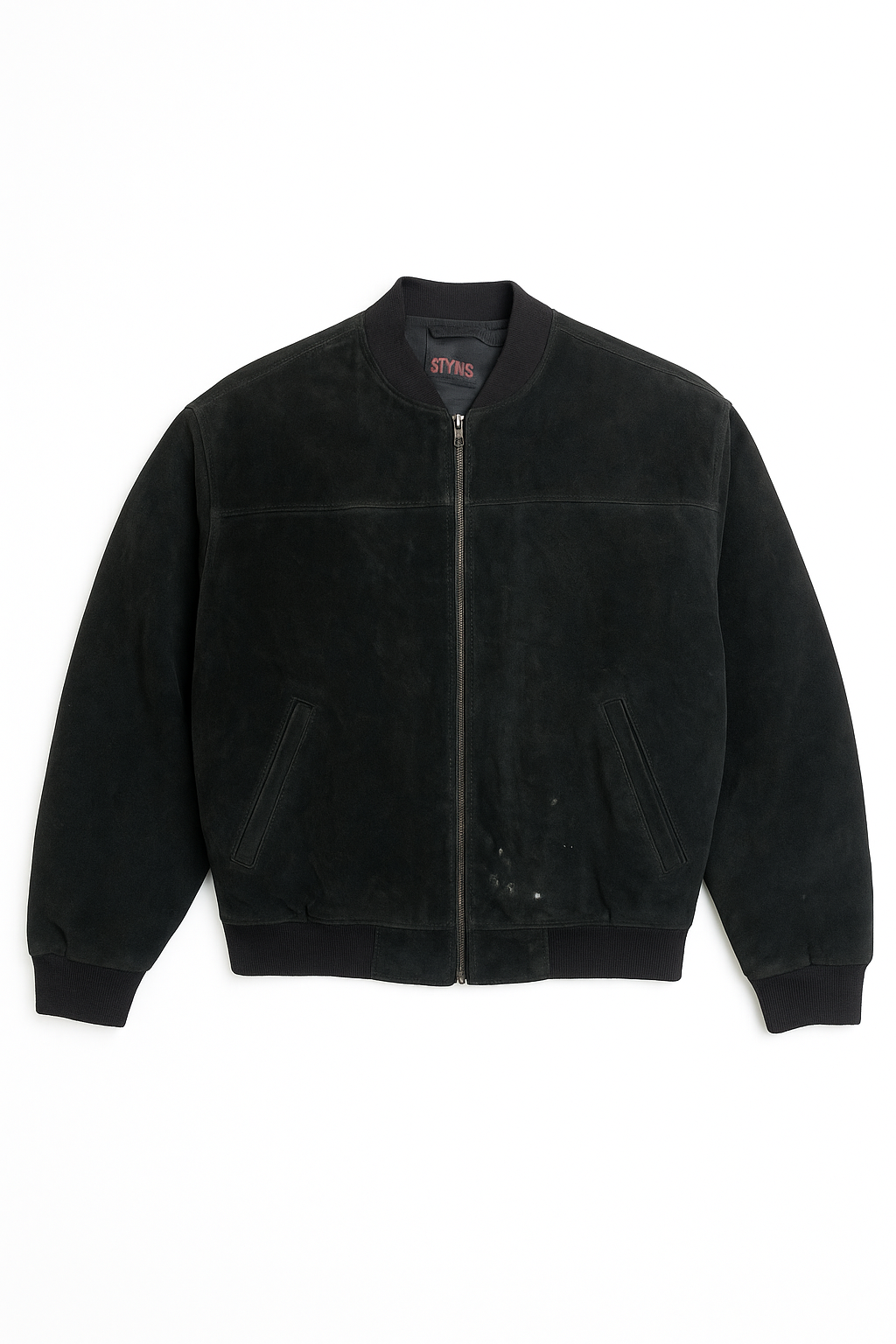 Vintage 90s Suede Bomber Jacket USA Leather –  Size L