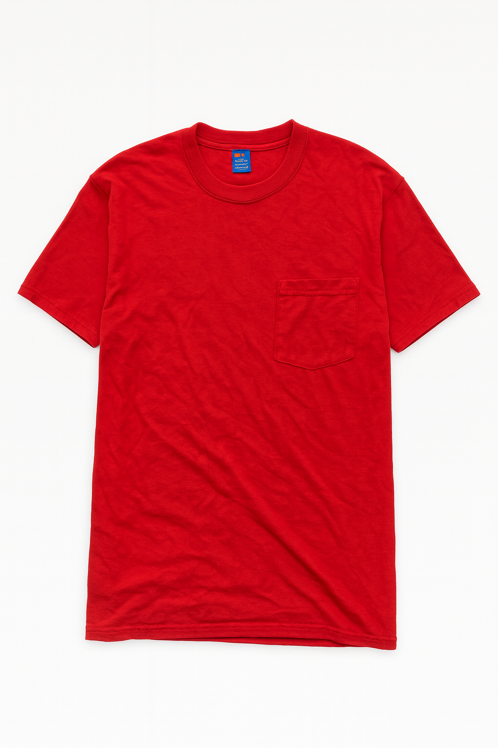 1990s Made in USA Red 'Pocket Tee' – Size M