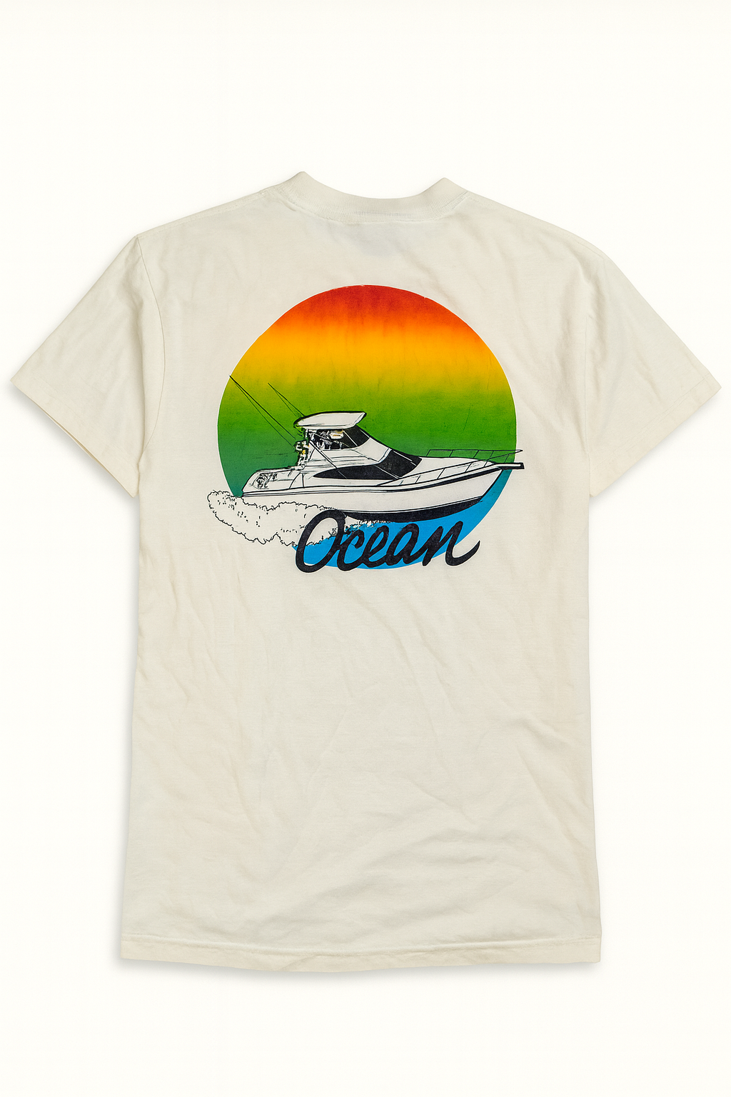 1990s Hanes Beefy-T “Ocean Yachts 48’  Tee – Size L