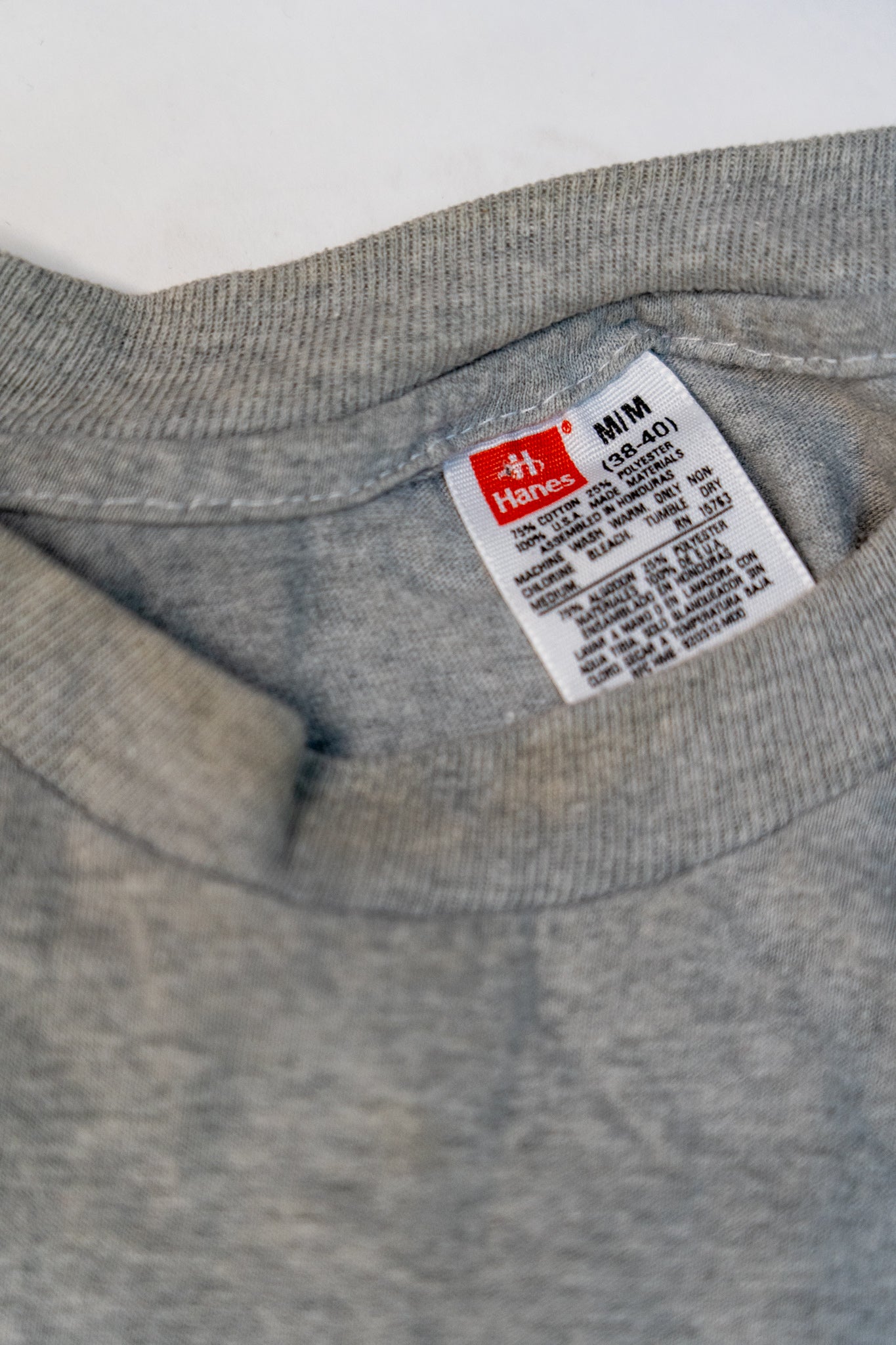 1990s Heather Grey 'Pocket Tee'- Size M
