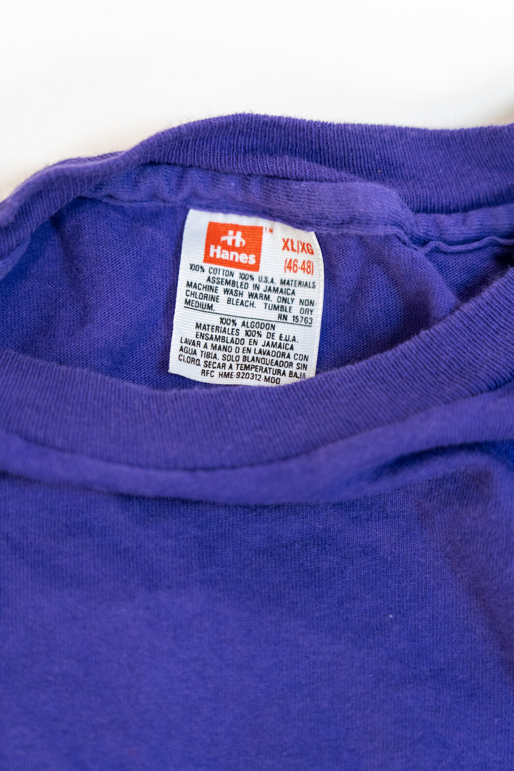 1990s Purple 'Pocket Tee'- Size Xl