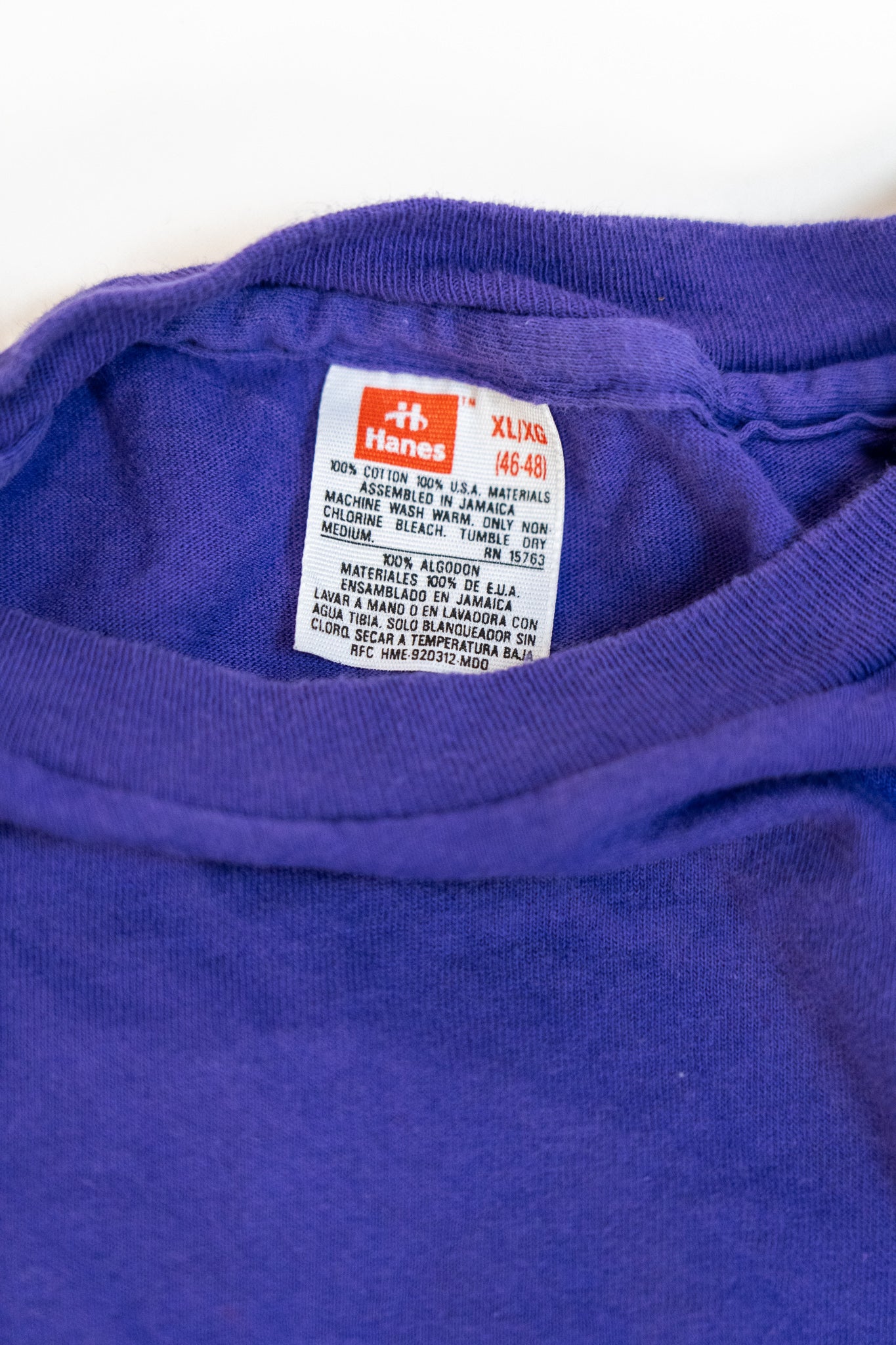 1990s Purple 'Pocket Tee'- Size Xl