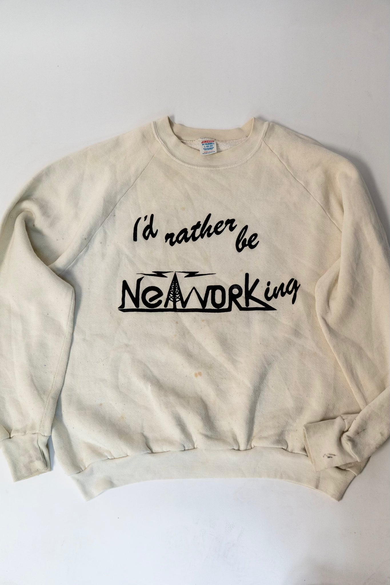 1992s Jerzees 'I Rather Be Newtworking'  Sweatshirt – Size L