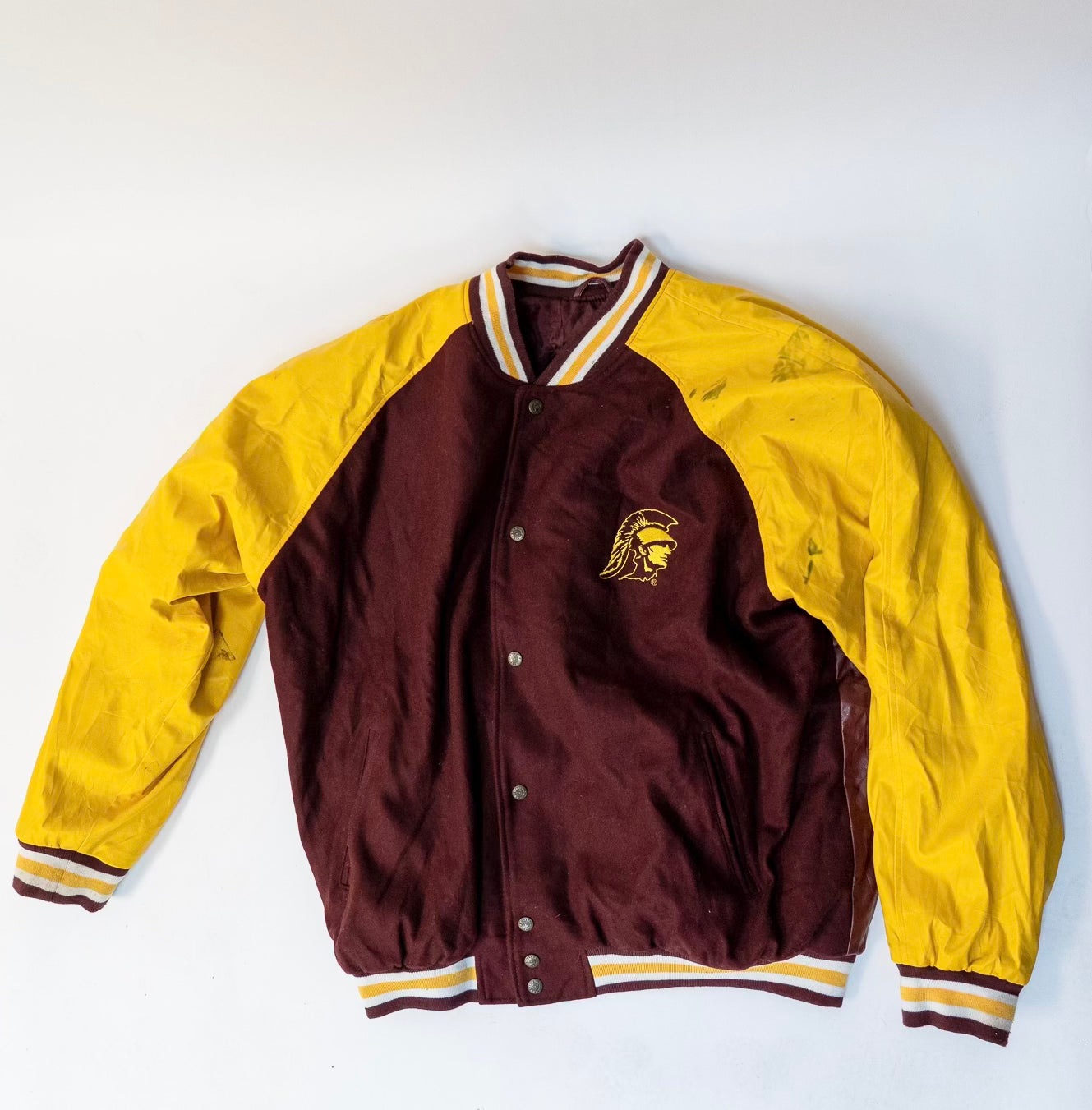 1980s Steve & Barry’s USC Trojans Varsity Jacket – Size XXL
