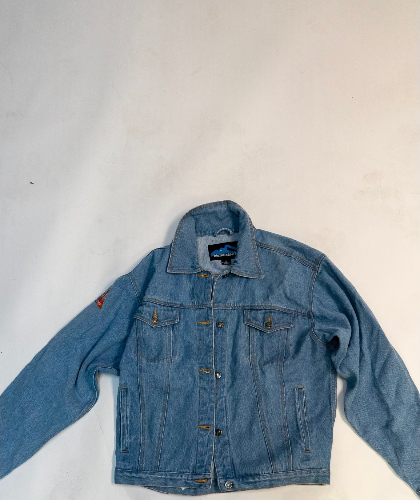 1990s Tri-Mountain Denim Jacket- Size M