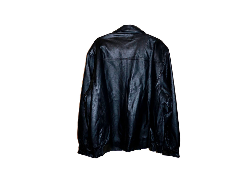 1990s Leather Jacket- Size XL