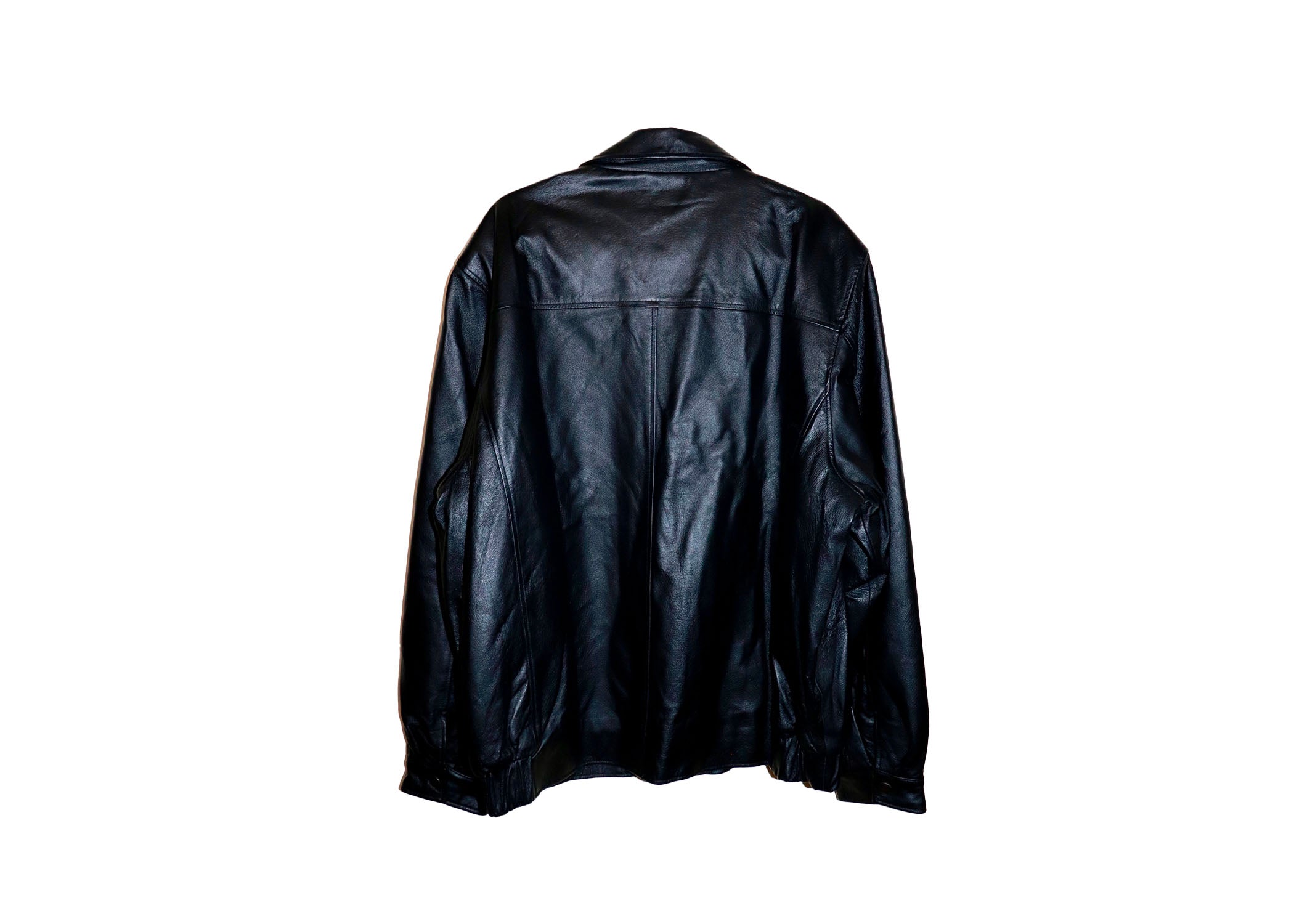 1990s Leather Jacket- Size XL