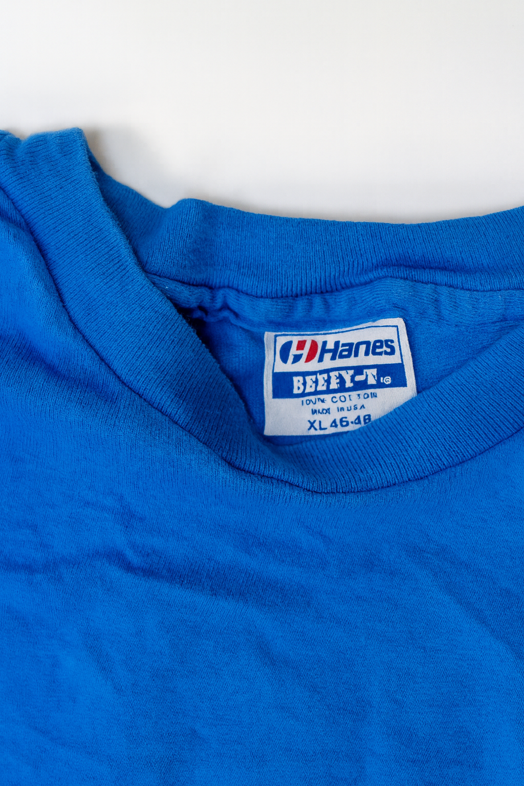 1990s Fruit of the Loom Blue 'Pocket Tee' – Size XL